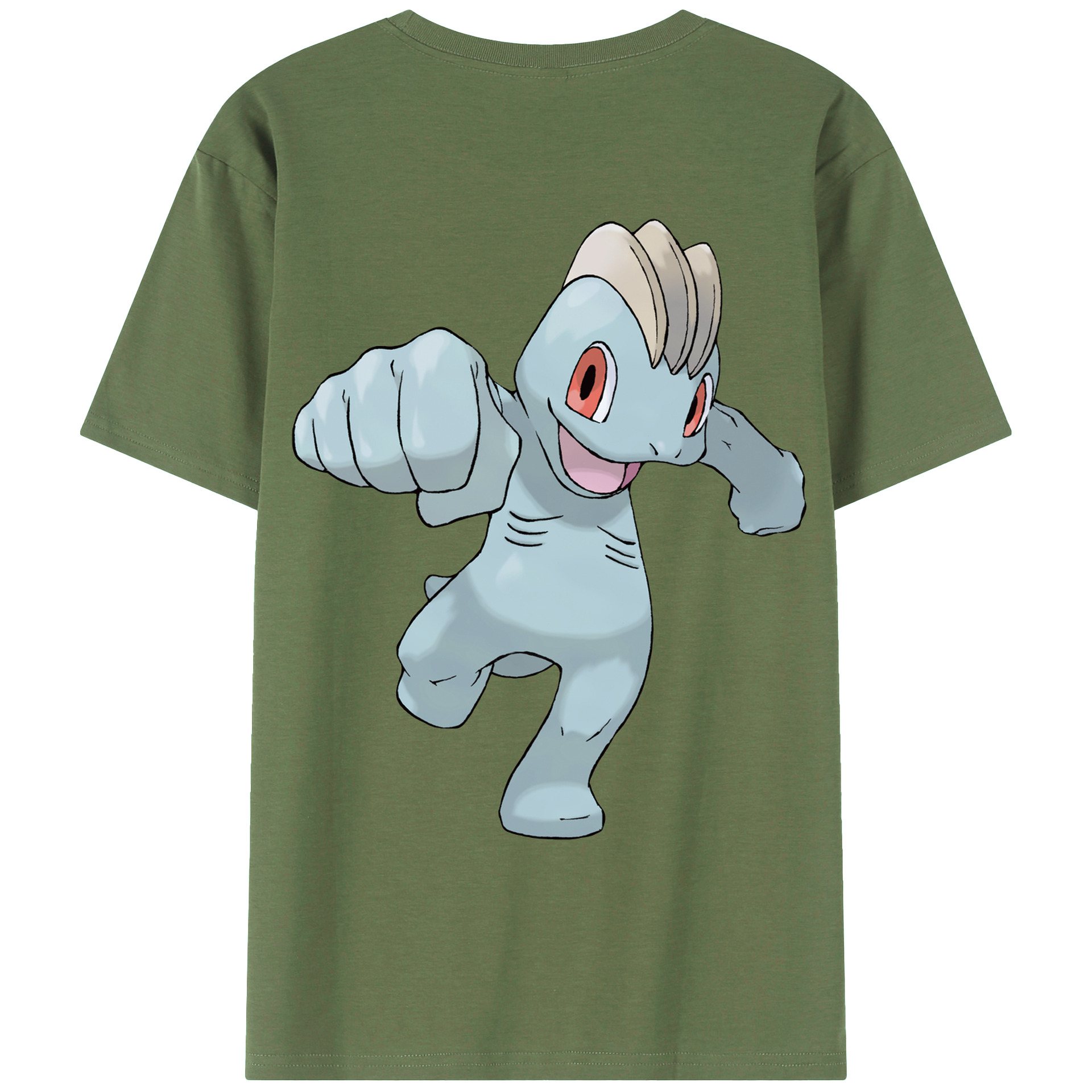 （画像用） ポケットモンスター Pokémon 綿100％ メンズ半袖Tシャツ（バックプリント） 通気性